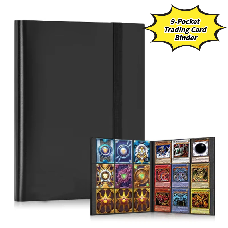 Trading Card Binder - 9-vakken ruilkaartenmap, grote capaciteit verzamelalbum, kaarthouder