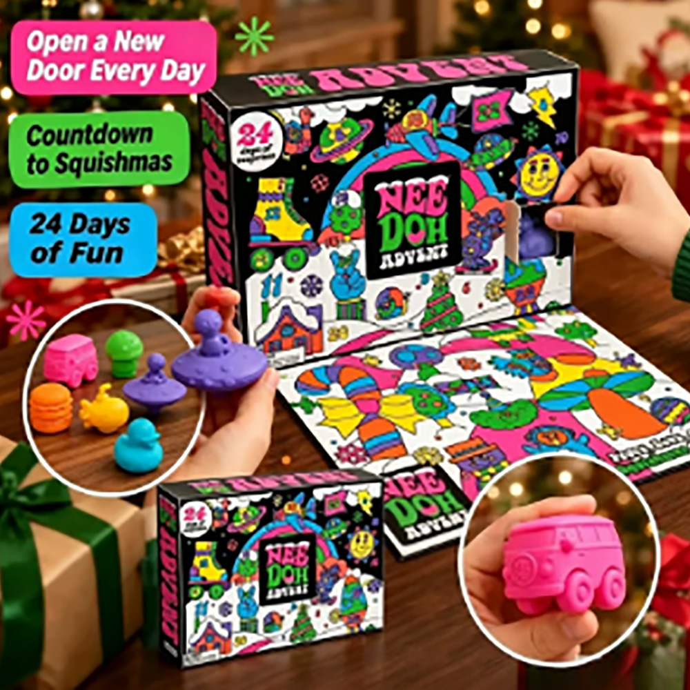 Mystery Box Blind Bag - 24 stuks Nee-Doh Squish Fidget Adventskalender