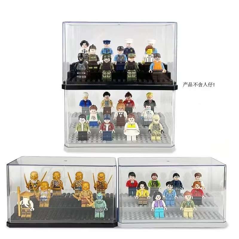 Display Case Acrylic - Acryl vitrine voor minifiguren, stapelbaar en