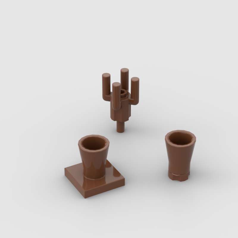 Lego Set City - 10 stuks Plantenboomstam Palm Basis met