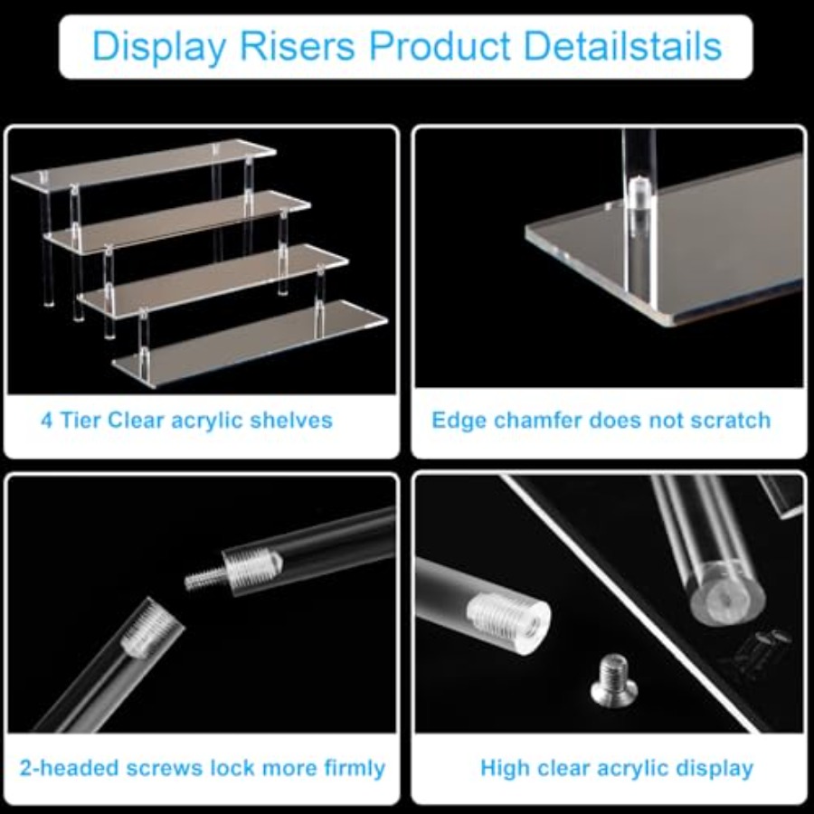 4-laags acryl parfum-organizer - Display Risers Set recensie en prijs