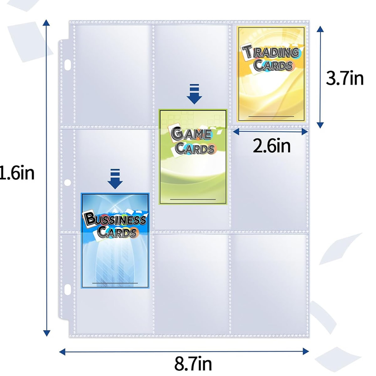 50 stuks 9-vakjes kaarthouders - Trading Card Binder recensie en prijs
