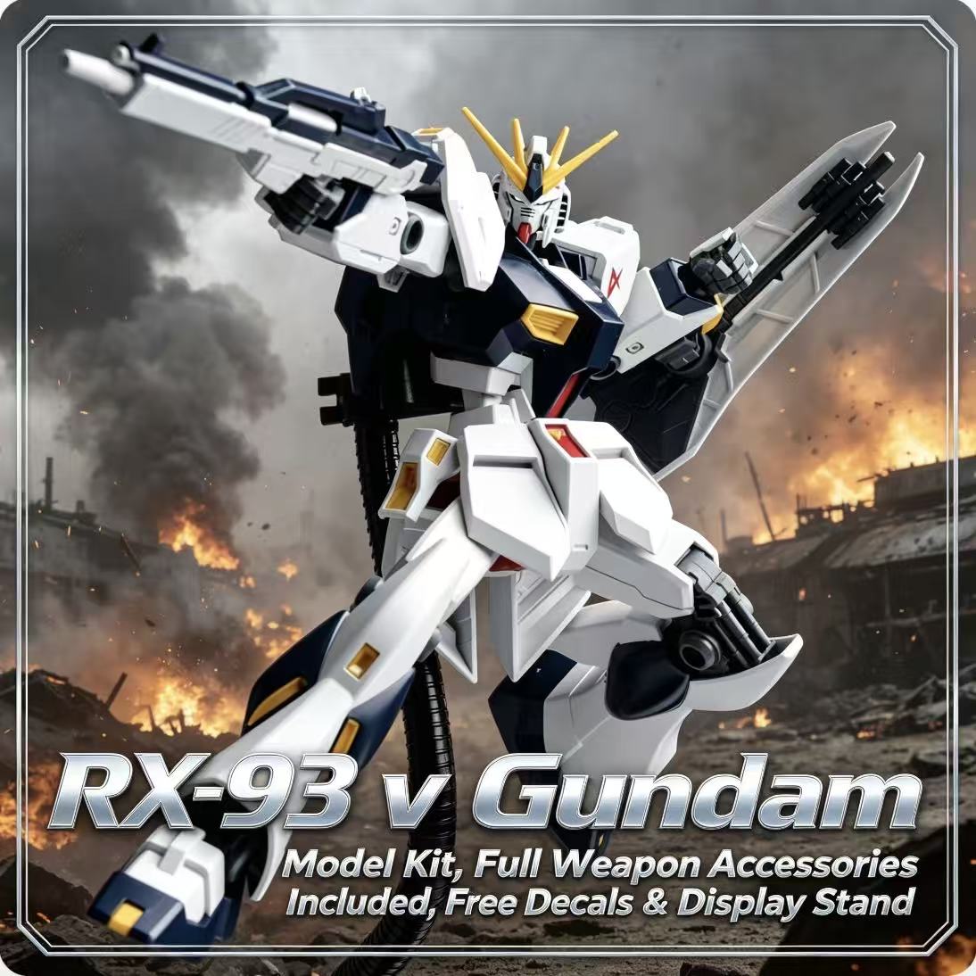 93HG 1/144 ENTRY GRADE RX-93 V - Bandai Model Gundam Hg recensie en prijs